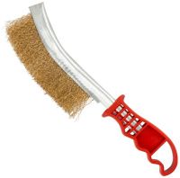 Щетка гофрированная ручная КУРС 38408, латунированная сталь