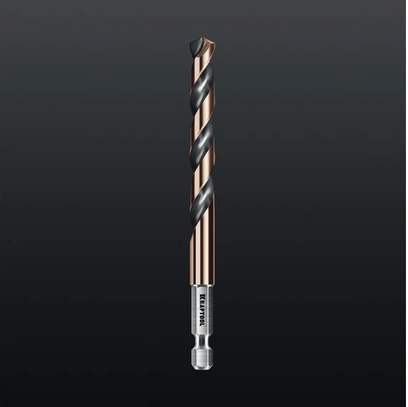 Набор сверл по металлу для винтовёртов 2-10 мм НЕХ-1/4 Impact Ready Kraftool 29652-H19, 19 шт - фото