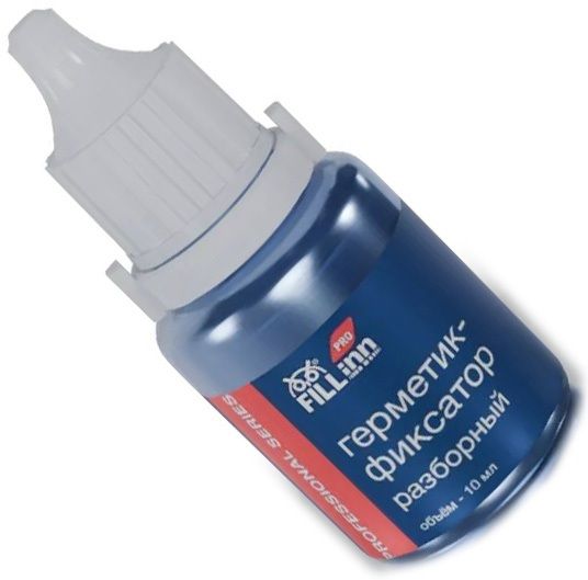Клей-герметик для фиксации резьбы 10 мл разборный FILL Inn FLP320 синий - фото