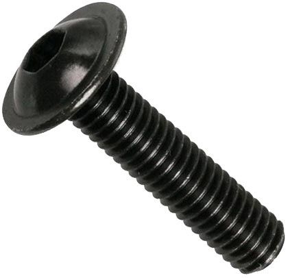 Винт с полукруглой головкой и фланцем М3х10 DIN 7380-2, высокопрочный 10.9 - фото