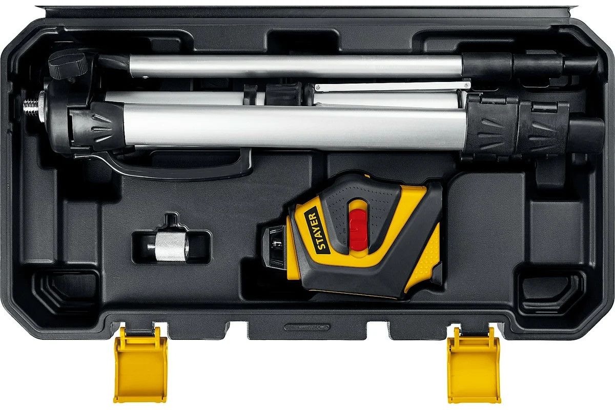 Нивелир лазерный линейный 20 м со штативом 120 см Stayer SL360-2 Professional 34962-2, в пластиковом кейсе - фото