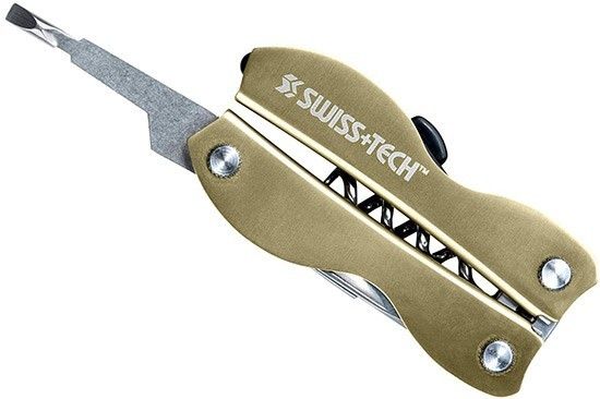 Карманный мультитул-брелок Swiss+Tech Vintage Corkscrew Tool 8-in-1 ST33310 - фото