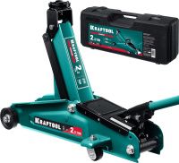 Изображение товара Домкрат подкатной с увеличенным подъемом 2,2 т 130-375 мм Kraftool Rigid 43452-2-K, в кейсе
