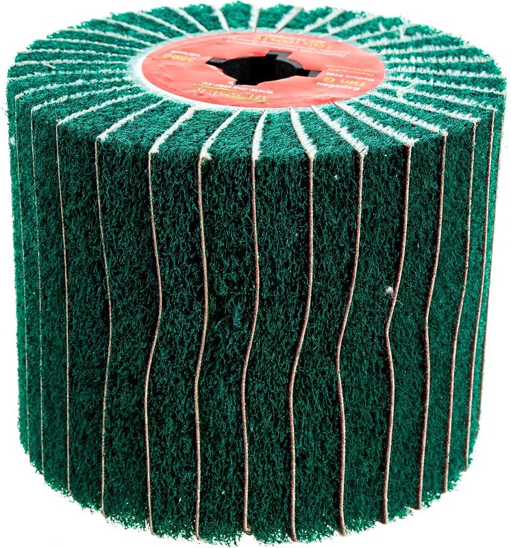 Барабан ламельный тип G 120х100 Р180 посадка 19 мм зеленый Messer 11-57-012 - фото