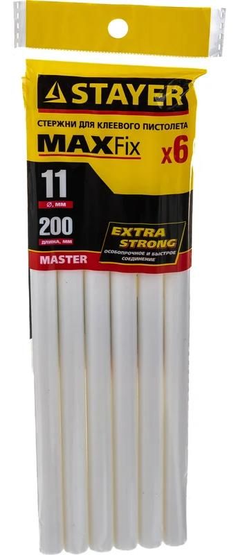 Изображение товара Стержни клеевые 11х200 мм для керамики White Stayer Prof 2-06821-W-S06, белые, 6 шт Изображение товара Стержни клеевые 11х200 мм для керамики White Stayer Prof 2-06821-W-S06, белые, 6 шт