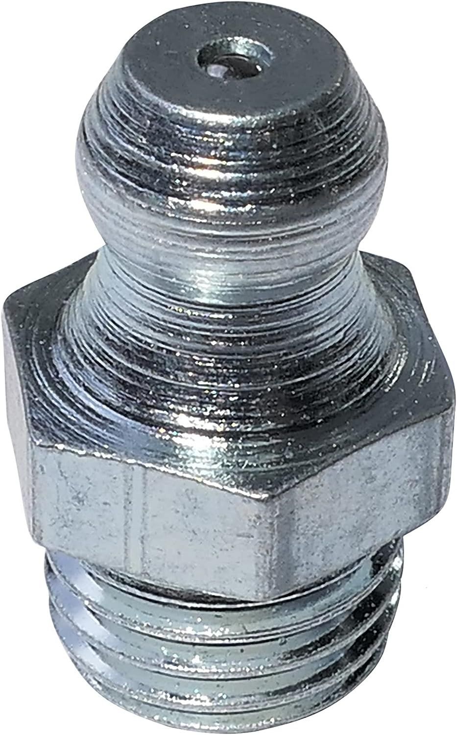 Пресс-масленка прямая DIN 71412 с конической головкой и резьбой М6х1, оцинкованная сталь - фото