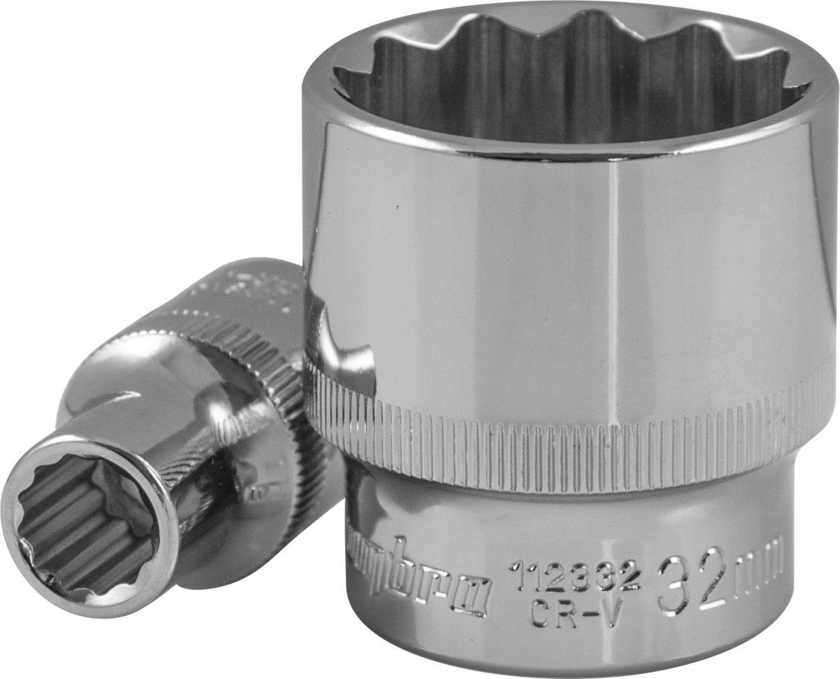 Изображение товара Торцевая головка 1/2"DR, 12-гранная, диаметр 21 мм Ombra 112321
