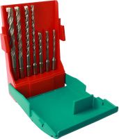 Набор буров по бетону 5, 6, 8 х 110 мм 6, 8, 10, 12 х 160 мм с хвостовиком SDS-plus Heller Trijet 26813, 7 предметов