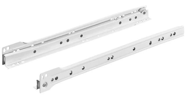 Направляющая роликовая 450 мм/12 кг Gah Alberts 953416, сталь белая  - фото