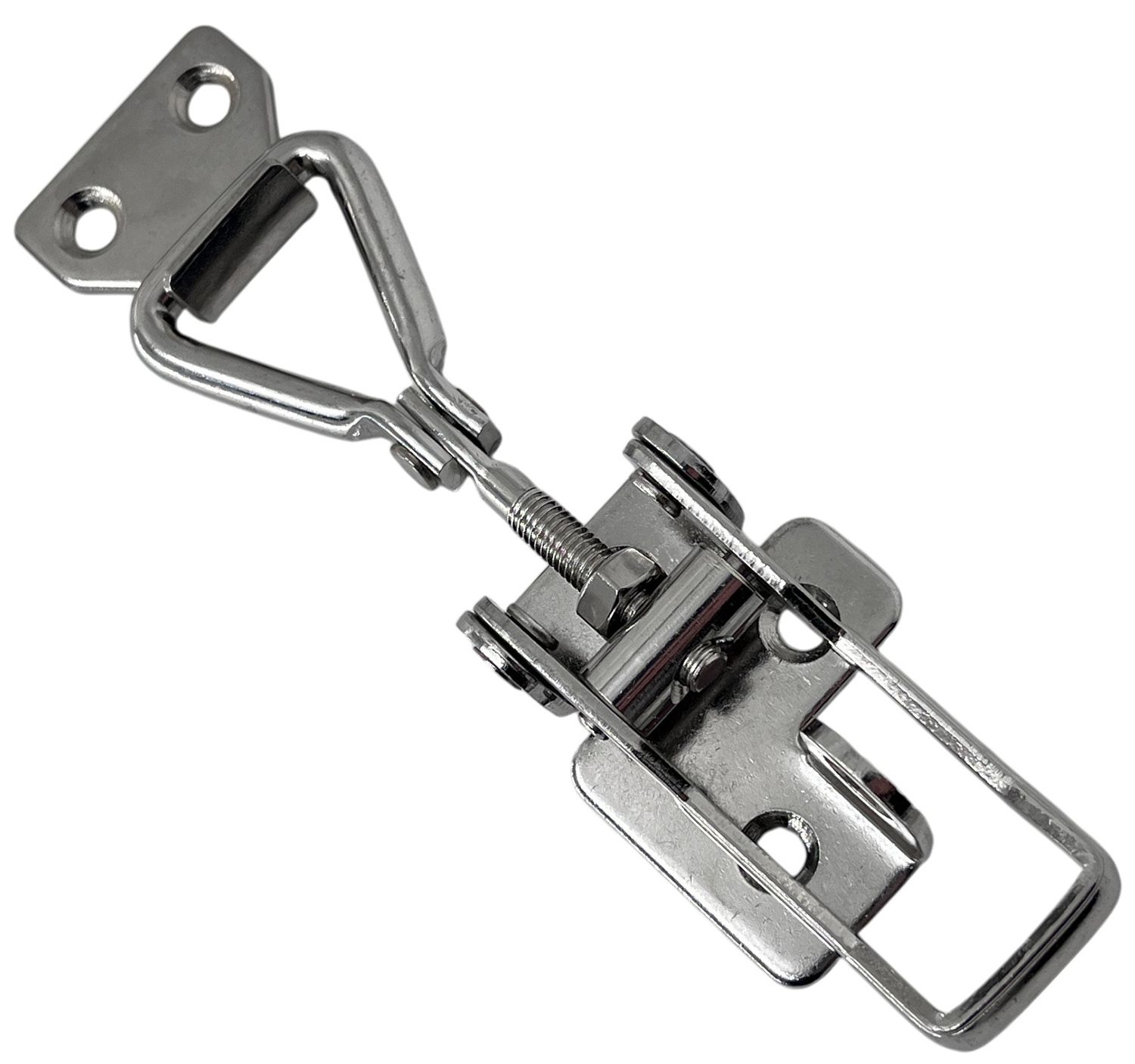Изображение товара Замок регулируемый натяжной с ушком L=67-80 мм, нагрузка 204 кг, 5117C, нержавеющая сталь А2