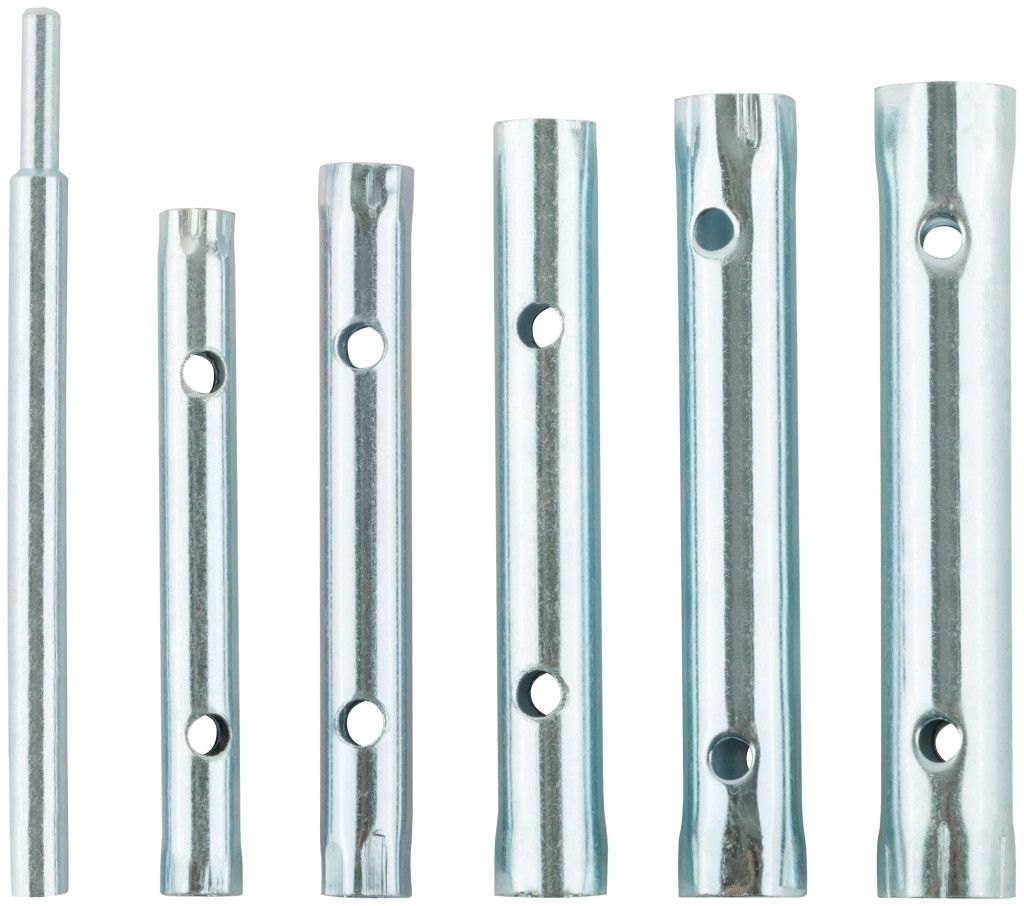 Набор ключей трубчатых 8-17 мм FIT 63736, 6 предметов - фото