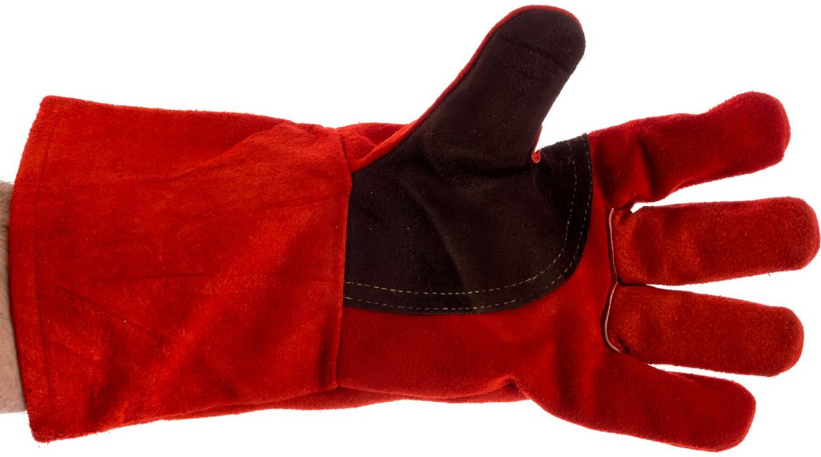 Краги термостойкие спилковые с подкладкой XL (10) для сварочных работ ЗУБР 11334-XL - фото