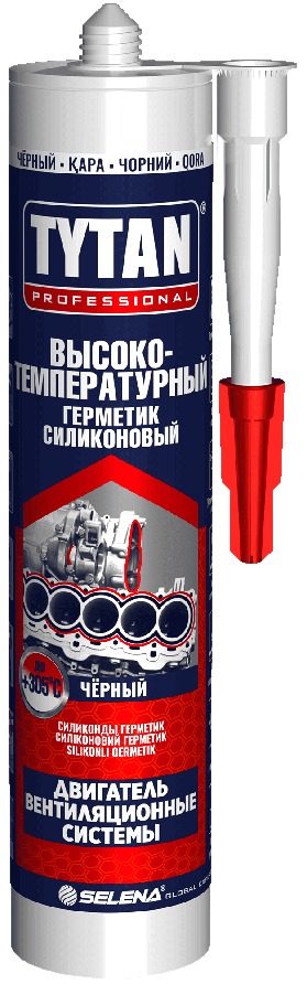 Изображение товара Герметик силиконовый высокотемпературный 280 мл TYTAN Professional 74614, красный