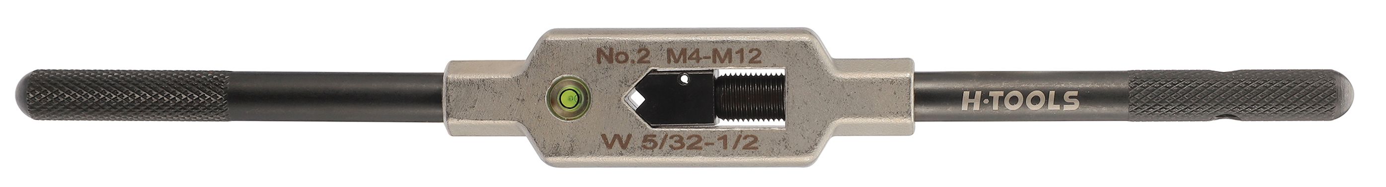 Вороток для метчиков с уровнем №2 M4-M15 (3,0-9,0 мм) 265 мм Inox DIN 1814 H-Tools 08802050 - фото