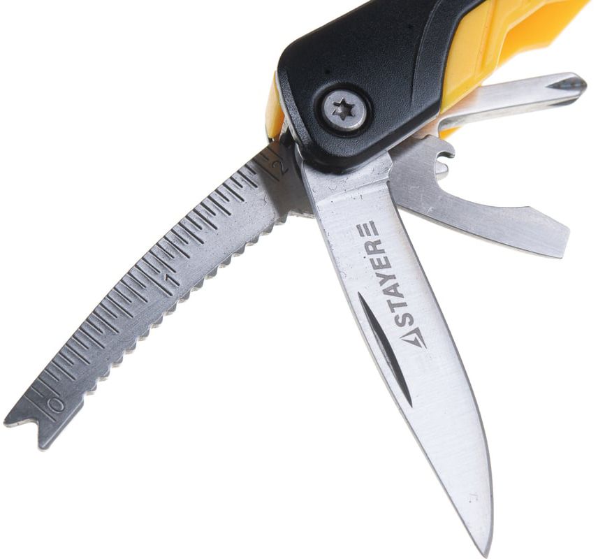Инструмент многофункциональный мультитул 11 в 1 с битами Stayer 22850 - фото