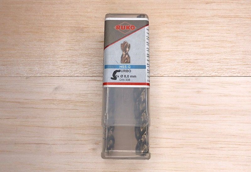 Сверло по металлу RUKO HSS-G Turbo DIN 338 с центровочным наконечником - фото