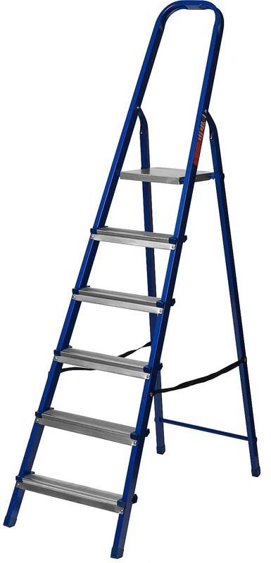 Стремянка 6 ступеней, 121 см Mirax 38800-06, сталь - фото