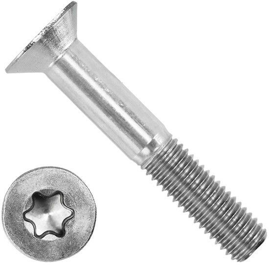 Винт потай М8х45 TX40 DIN 7991 (ISO 10642), нержавеющая сталь А2 - фото