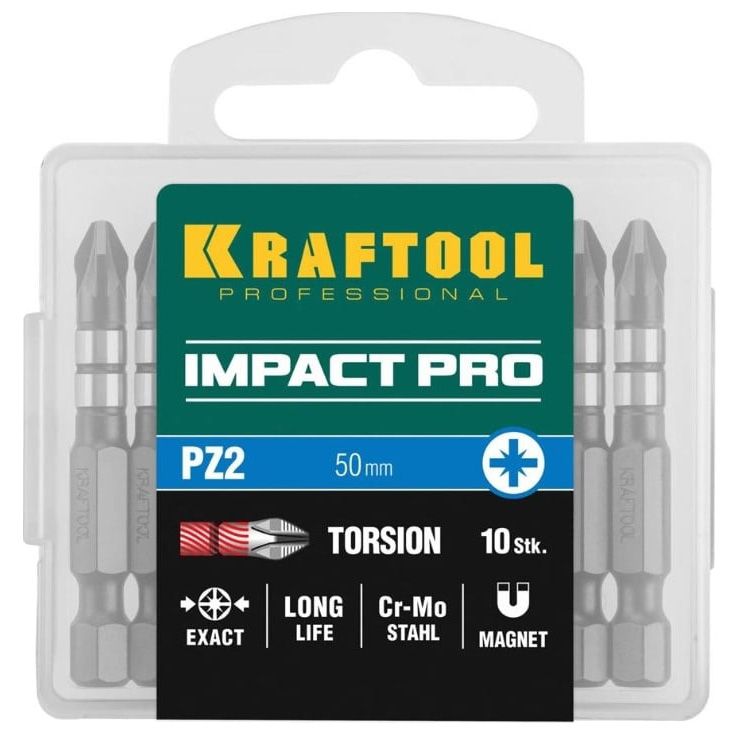 Набор ударных бит PZ Impact Pro Kraftool - фото