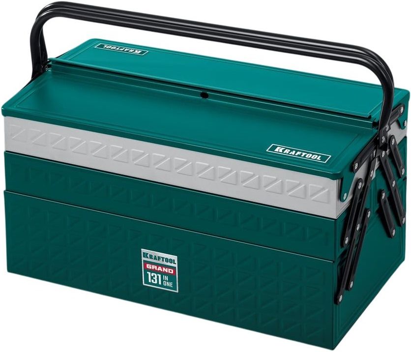 Набор инструмента универсальный 1/2"+1/4" Kraftool Grand-131 27978-H131, 131 предмет - фото