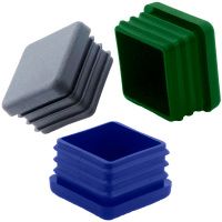 Заглушка 35х35 мм для квадратных труб ДЧН, пластик, чёрная (RAL 9005)