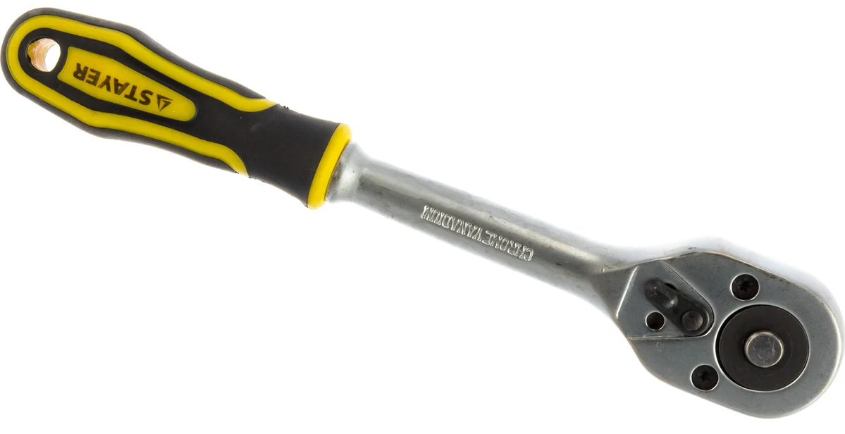 Набор торцовых головок с трещоткой RSS 12S 1/4" Stayer Standart 27754-H12, 12 предметов - фото