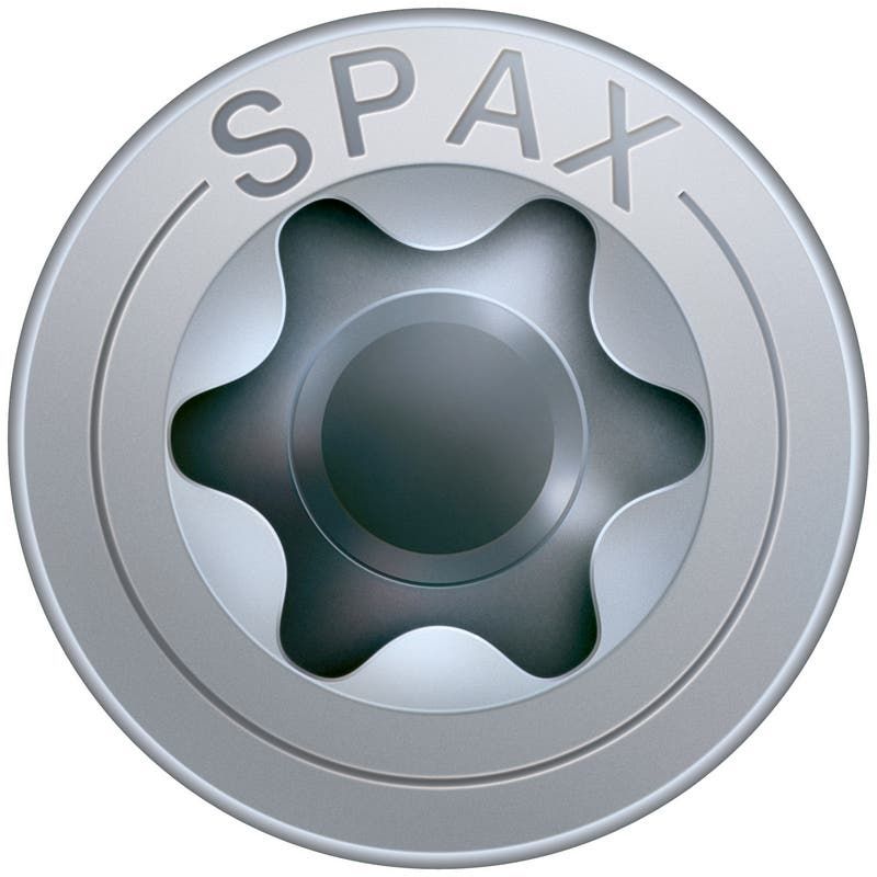 Саморез для дерева с потайной головкой и полной резьбой шлиц T-Star SPAX, покрытие YELLOX - фото