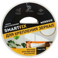 Изображение товара Двухсторонняя клейкая лента 19 мм х 10 м, вспененная для крепления зеркал, SmartFix Mirror SFZ1910M