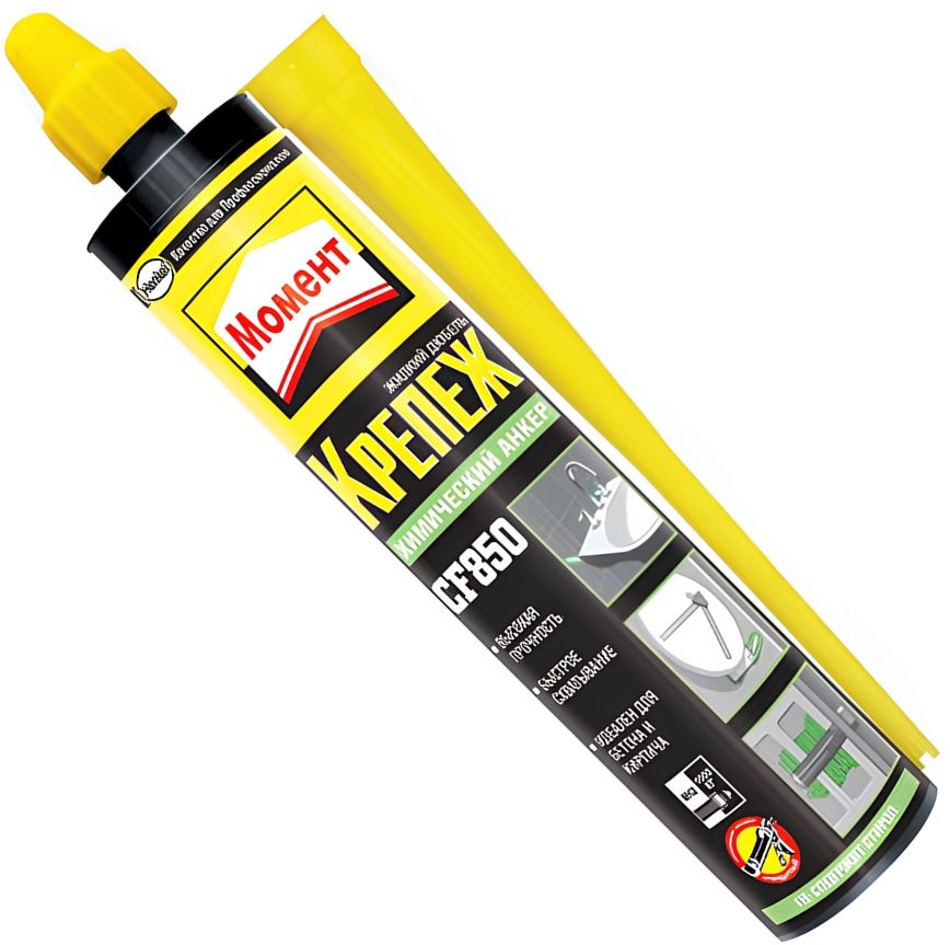 Химический анкер 280 мл Момент CF850, летний, полиэфирная смола, с насадкой - фото