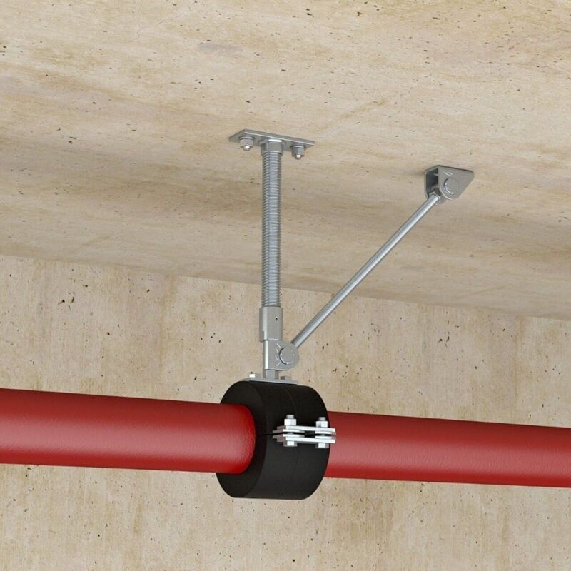 Хомут для холодных труб FFRC Fischer, пенополиуретан/оцинкованная сталь - фото