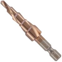 Сверло ступенчатое с винтовой канавкой 4-12 мм HSSE-Co5 H-Tools 101050-9EHT, 9 ступеней