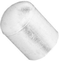 Заглушка 18 мм наружная для круглых труб НСЧК, пластик, белая (RAL 9003)