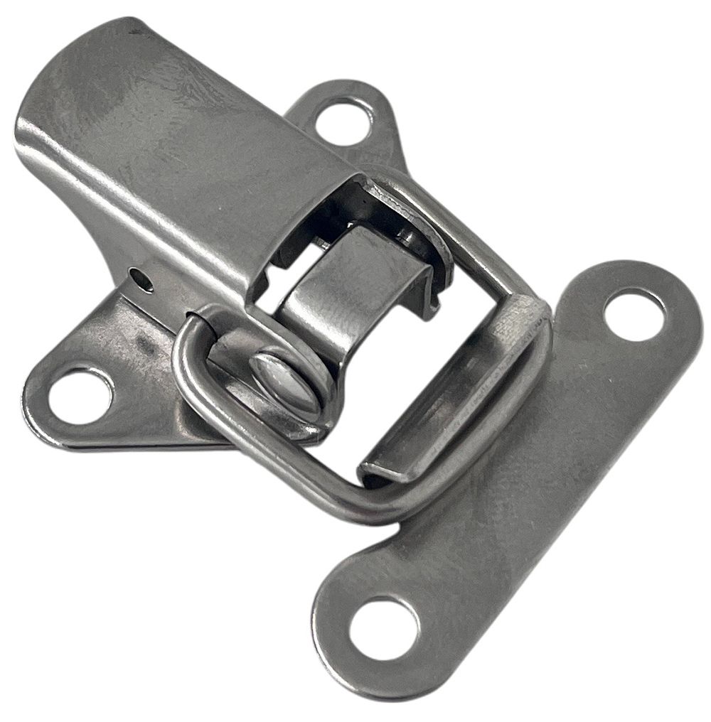 Мини защелка для ящиков и кейсов L=22 B31C-201, нержавеющая сталь - фото