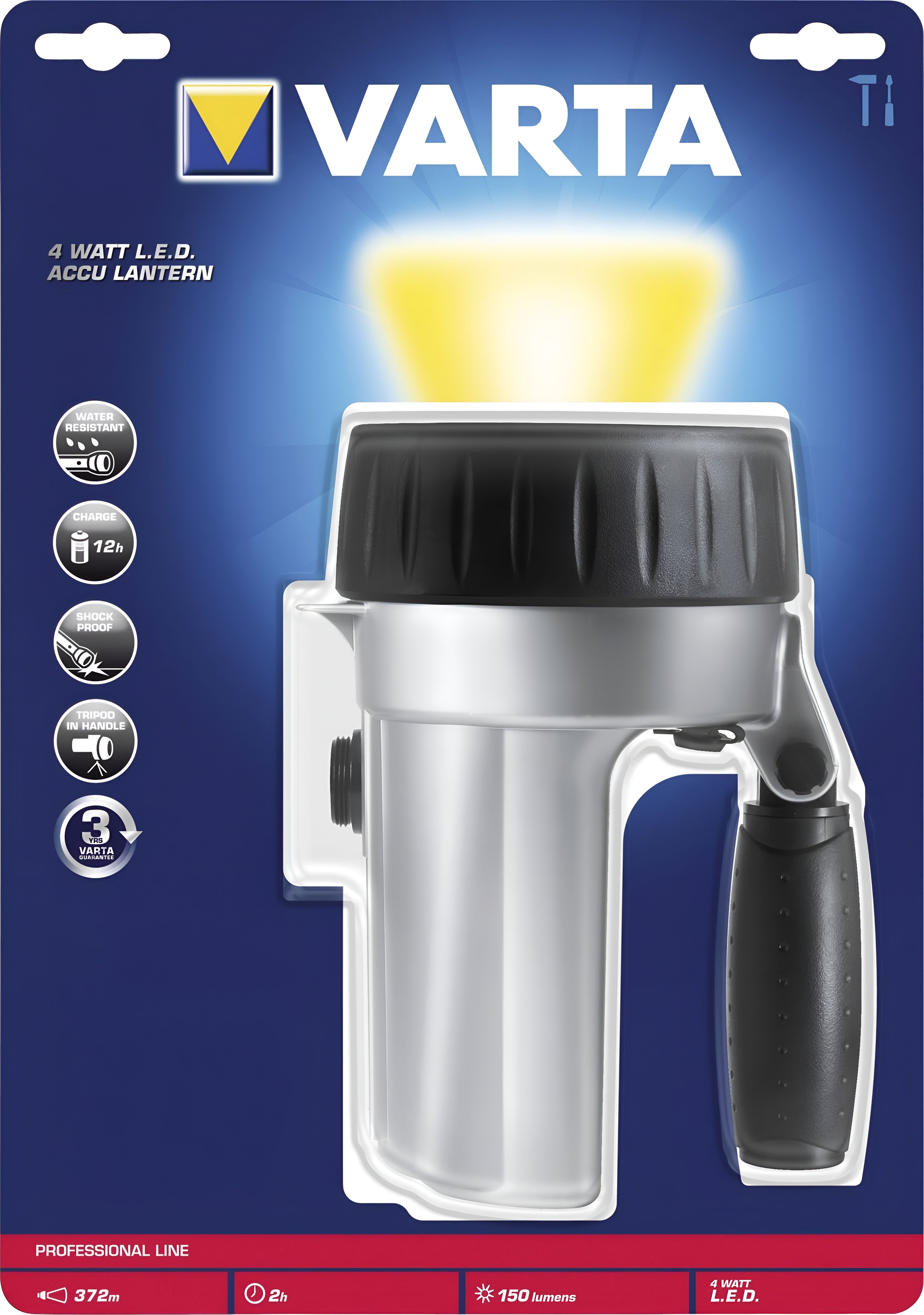 Фонарь прожектор Varta 4W LED Accu Lantern 4,8V BLI1 18681101401 - фото