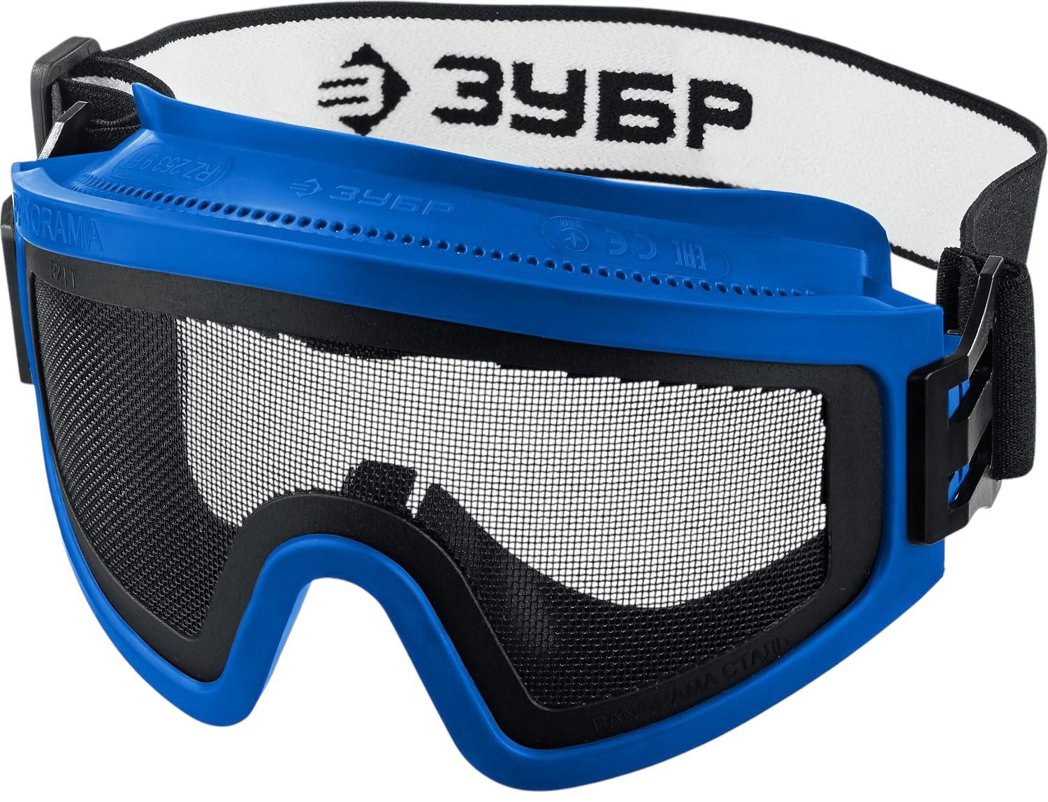 Очки защитные закрытого типа, экран из стальной мелкоячеистой сетки Панорама Сетка ЗУБР 110234 - фото