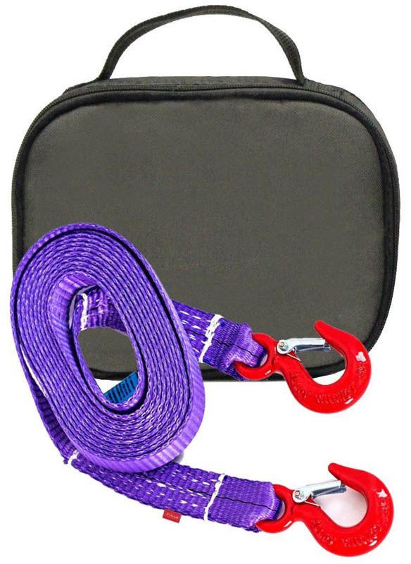 Изображение товара Буксировочный ремень Tplus 4т 5м крюк-крюк полиэстер