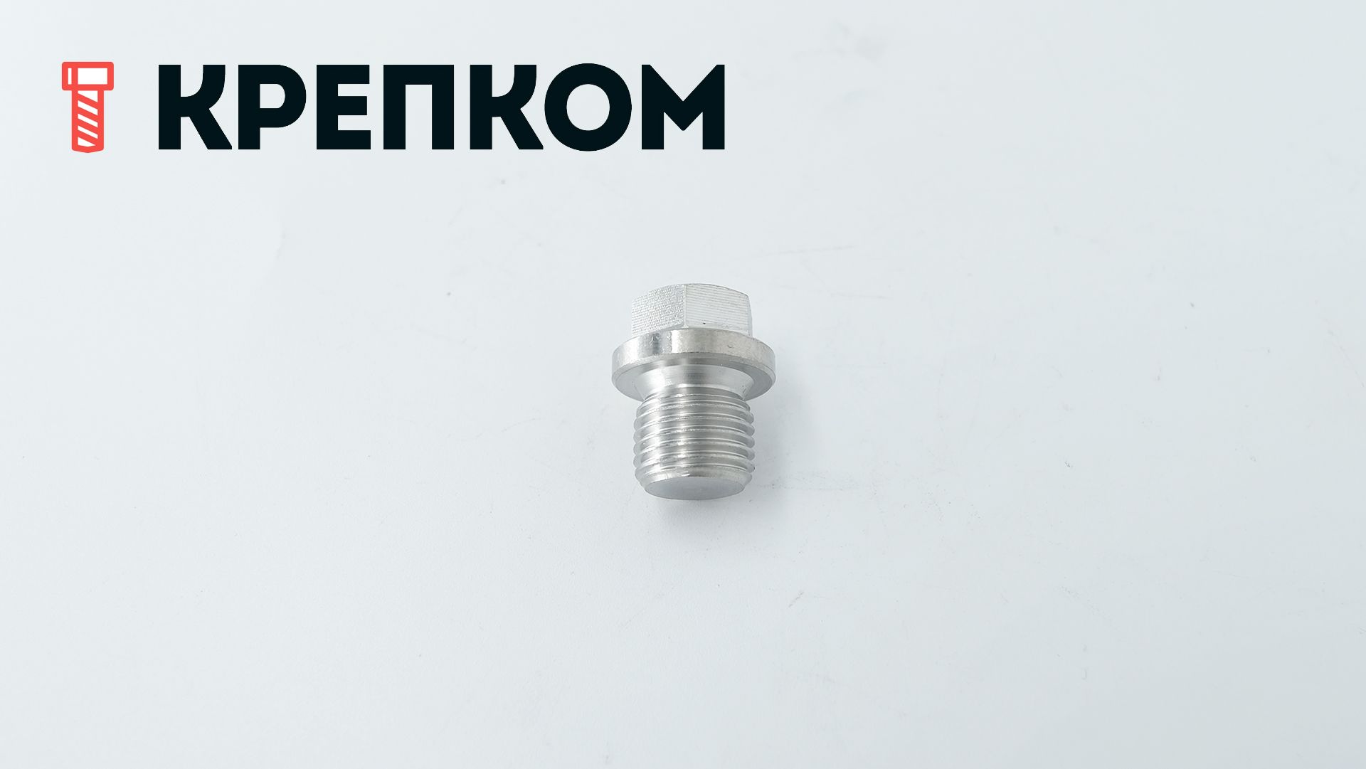 Пробка-заглушка G 1/4" с шестигранной головкой и фланцем DIN 910, нержавеющая сталь А2 - фото