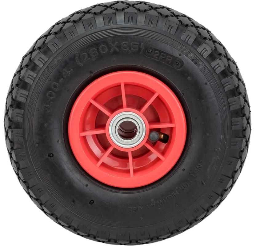 Колесо пневматическое резиновое, пластиковый обод 260 мм PR 1805-16 - фото