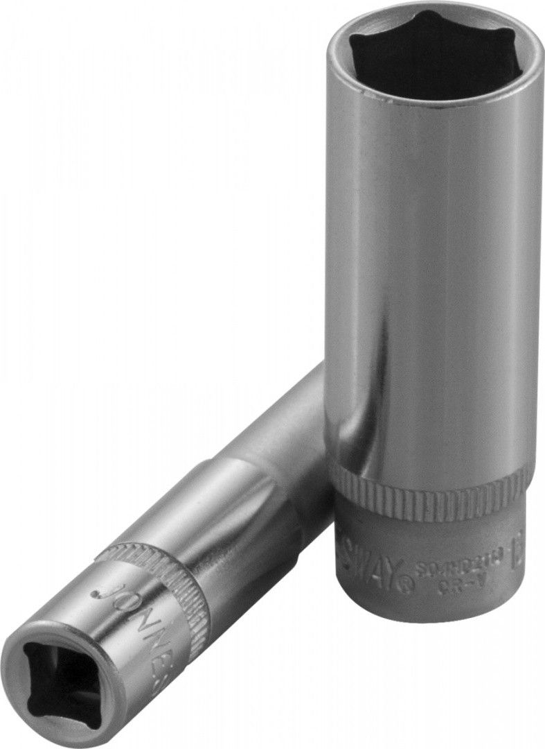 Торцевая головка 1/4"DR, глубокая, DIN 3124 Jonnesway - фото