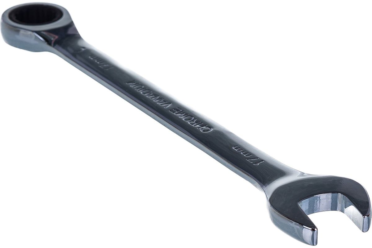 Ключ комбинированный трещеточный 17 мм Matrix 14810, хромованадиевая сталь - фото