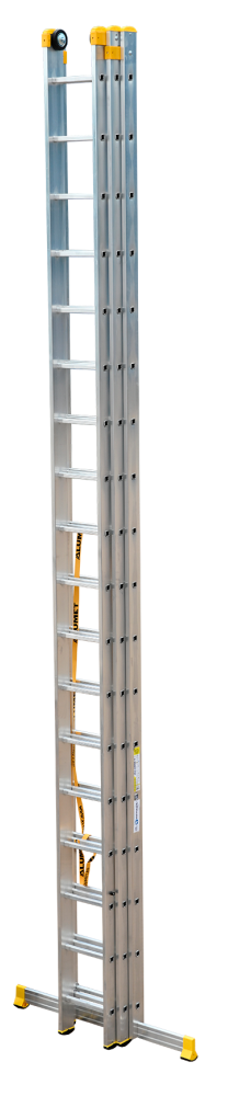 Лестница трехсекционная 3х18 Алюмет P3 9318, алюминий - фото