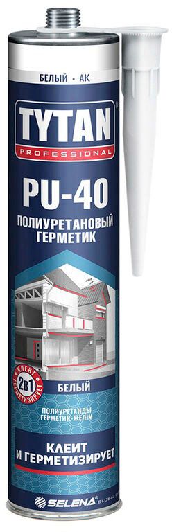 Герметик полиуретановый TYTAN Professional PU 40 26562, 600 мл белый - фото
