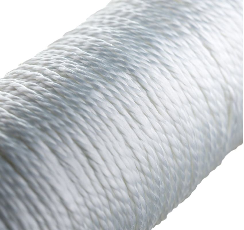 Шнур крученый капроновый 1,5 мм 100 м СИБИН 50526, белый - фото
