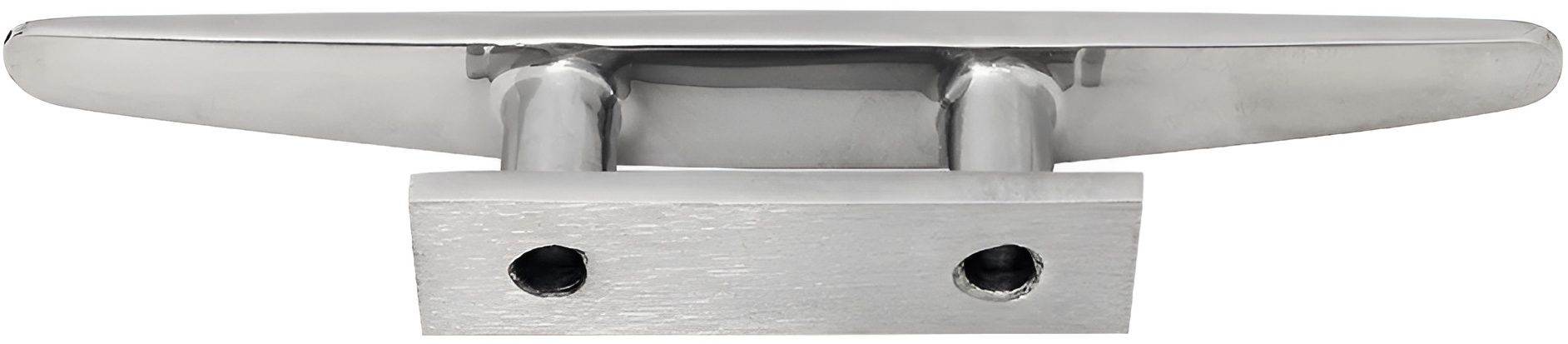 Утка швартовая плоская 125 мм M8298, 2 отверстия, нержавеющая сталь А4 - фото