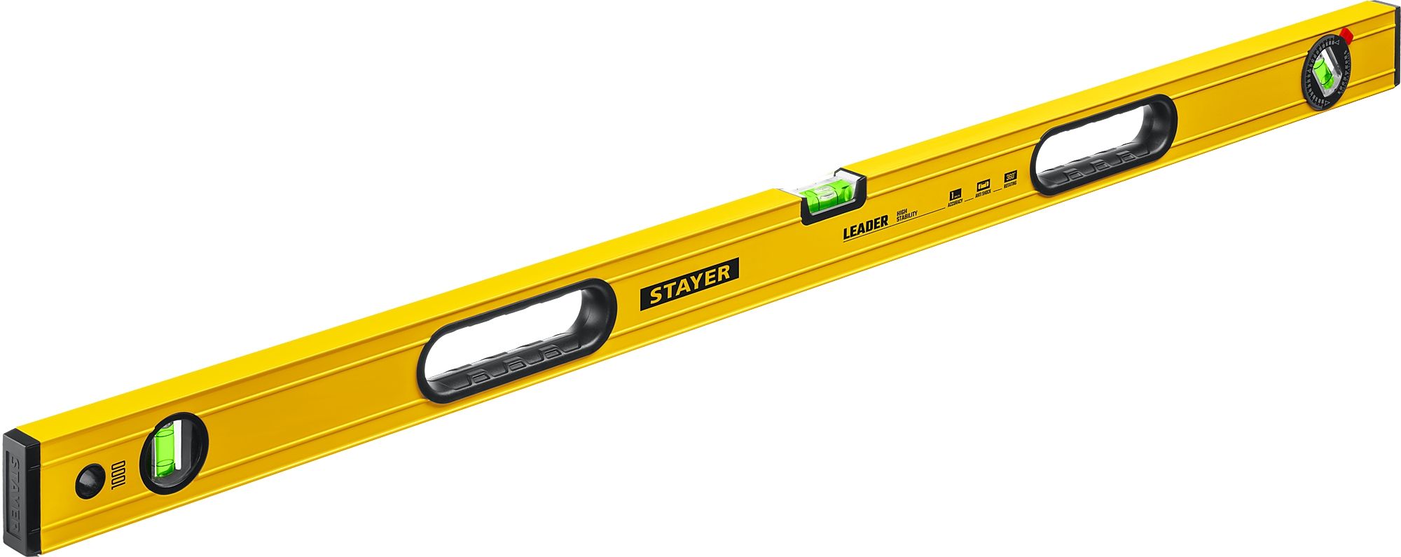 Уровень строительный усиленный 1000 мм Stayer Leader Master 3466-100 - фото