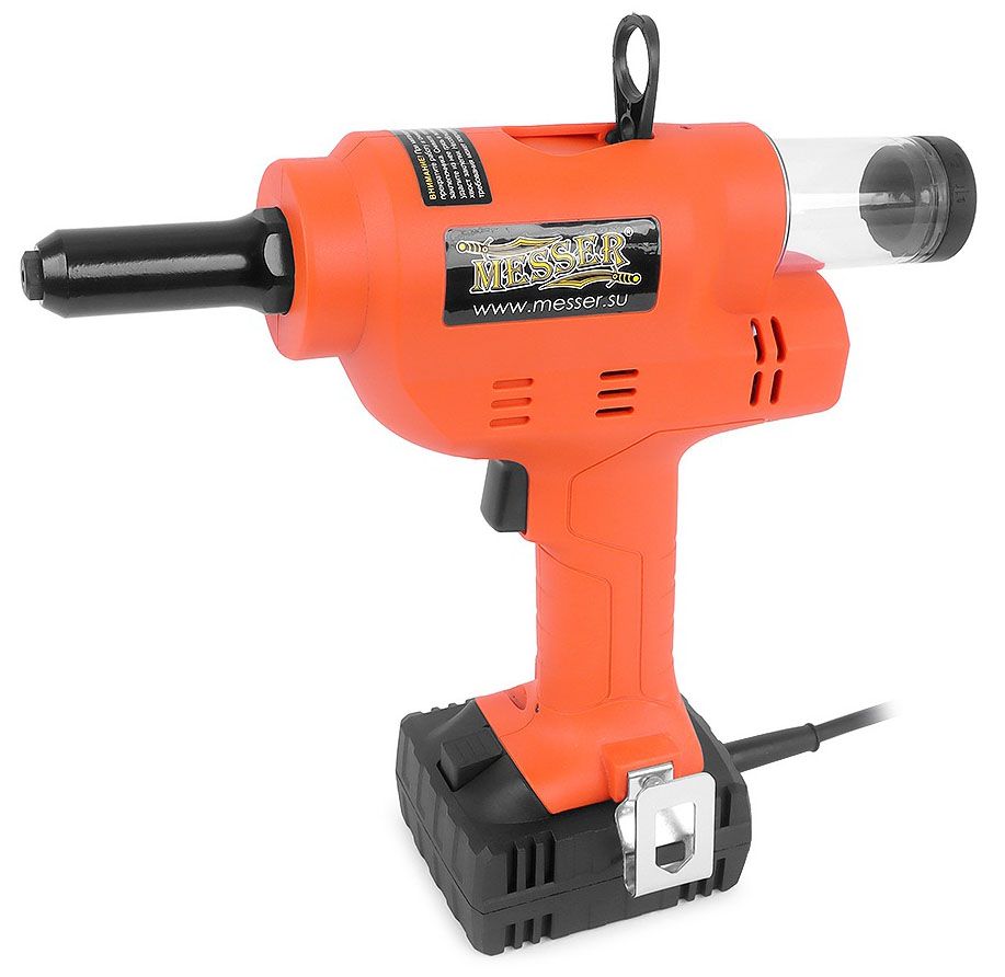Заклепочник аккумуляторный вытяжной с возможностью работы от сети 220В, M4000, Messer 05-32-401 - фото