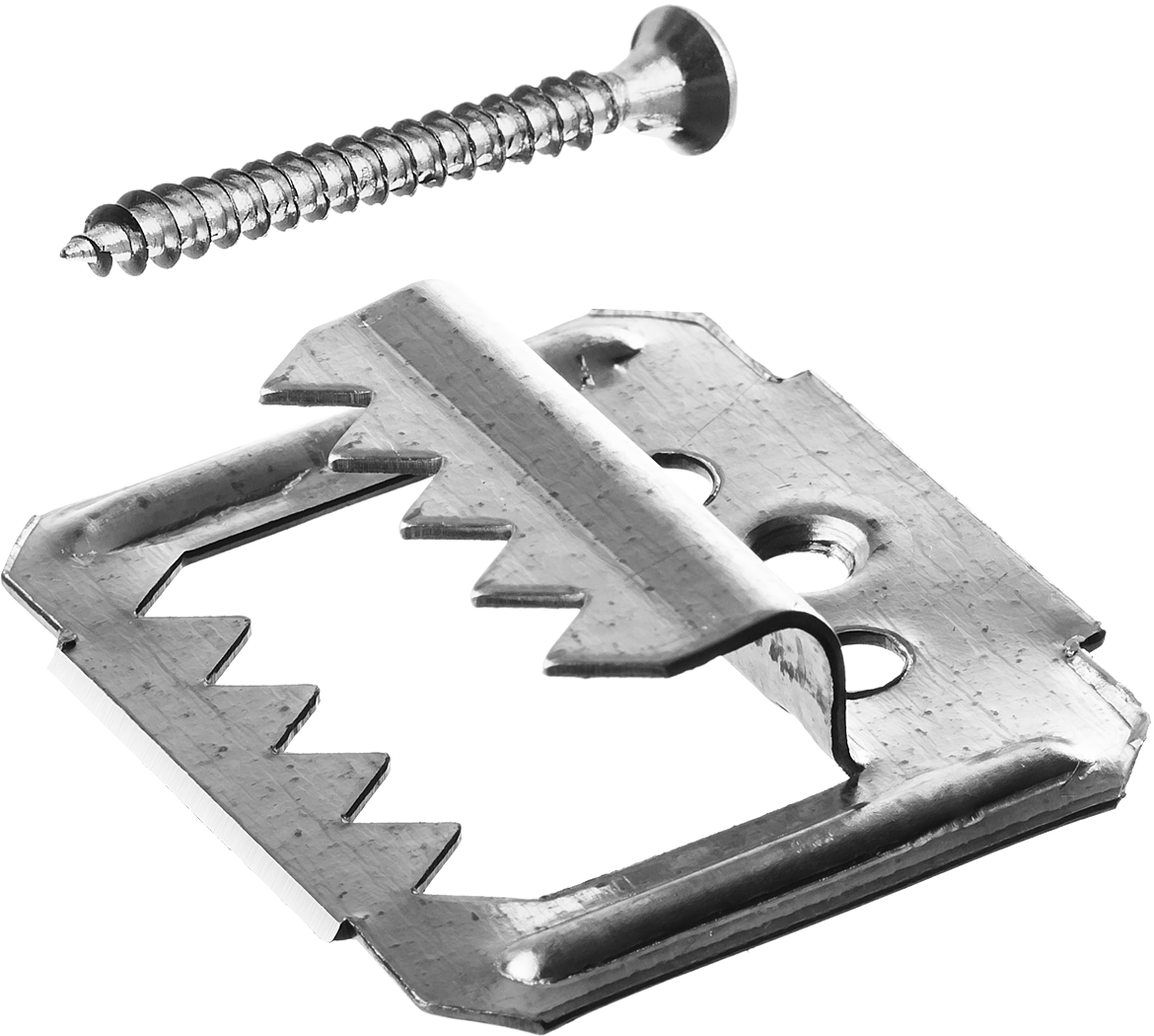 Крепеж для вагонки усиленный (Кляймер-У2) ЗУБР, оцинкованная сталь - фото