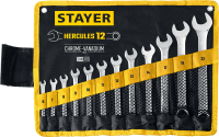 Набор гаечных комбинированных ключей 6-22 мм Hercules Stayer 27081-H12, 12 шт