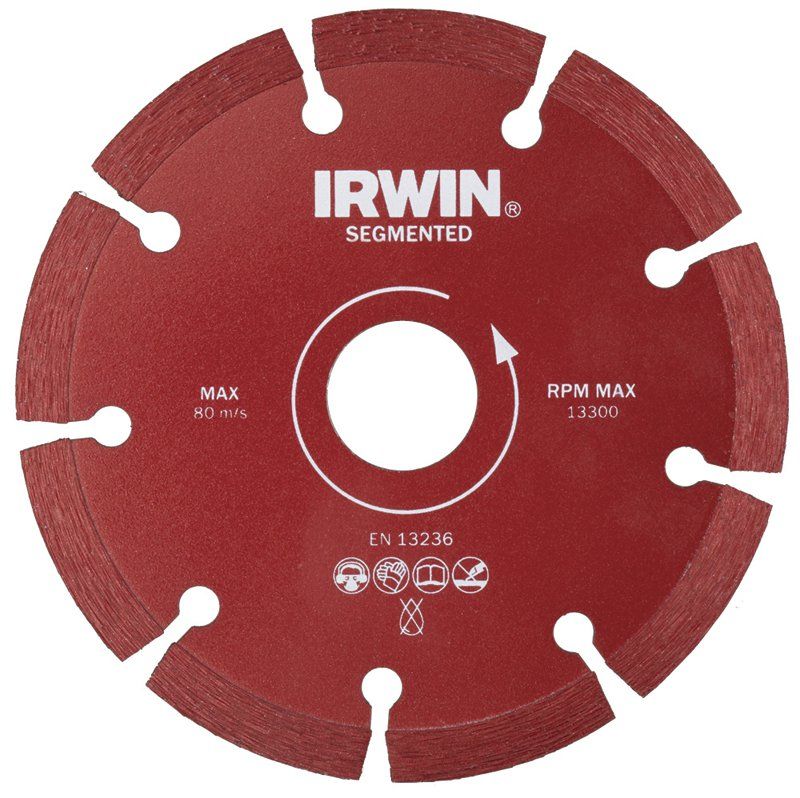 Диск алмазный по камню IRWIN 10505930 125мм / 22,2 (сухая резка) - фото