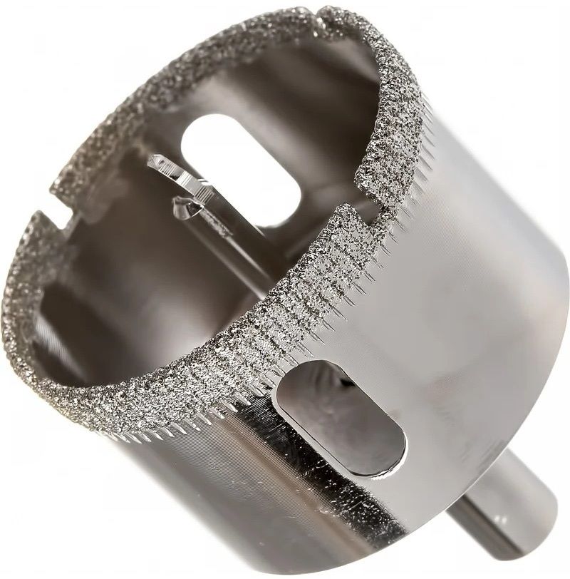 Коронка алмазная с центровочным сверлом по керамограниту, стеклу, керамике и мрамору, мокрый рез, ц/х Messer DIY - фото